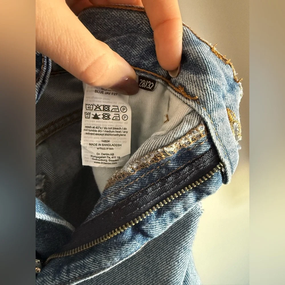 Dr Denim Echo Wide Leg in Blue Jay